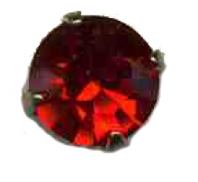 bouton strass rouge 14mm
