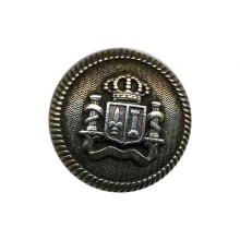 Bouton en métal vieil argent en 15 et 20 mm