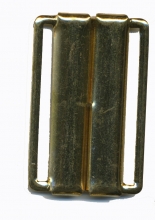 Boucle  agrafe en mtal  or pour ceinture lastique en 40mm