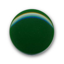 Bouton lgrement bomb polyester vert fonc en 14,18,22 mm