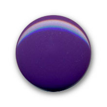 Bouton lgrement bomb en polyester violet en 14,22 mm