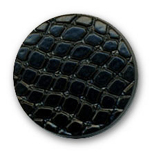 Bouton en nylon grain faon cuir noir en 18,20,25 mm