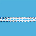 Dentelle en coton de 10mm - pièce de 33 mètres ,blanc