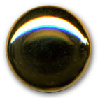 Bouton demi bombé en métal or brillant en 12,15,18,23,28 mm