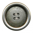 Bouton en métal 4 trous vieil argent en 12,15,20,25,31 mm