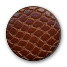 Bouton nylon façon cuir grainé marron en 15,20,25 mm