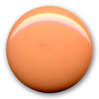 Bouton légèrement bombé polyester orange  en 14,18,22,27 mm