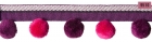 Frange OPALE pompons de 30mm de haut Disponible dans 12 coloris