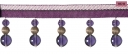 Frange perles OPALE de 45mm de haut Disponible en 15 coloris