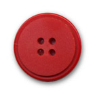 Bouton rouge en polyester en 18 et 22 mm