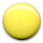 Bouton légèrement bombé en polyester jaune en 14,22,27 mm