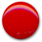 Bouton légèrement bombé polyester rouge en 14,18,22,27 mm