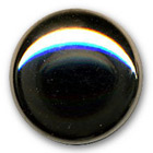 Bouton demi bombé en métal nickel brillant en 12,15,20,28 mm