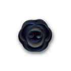 Bouton en polyester noir pour chemisier en 12 et 15 mm