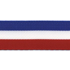 Ruban tricolore en 16mm en pièce de 5 ou 25 mètres